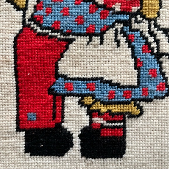 Needlepoint Raggedy Ann and Andy wall hanging - Picture 5 of 14
